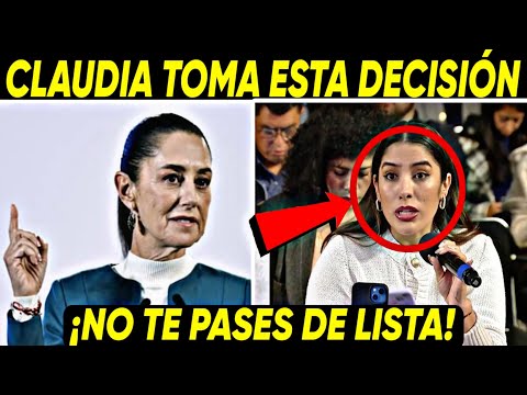 HACE MINUTOS ¡LA PRESIDENTA TOMA GRAN DECISIÓN! CLAUDIA PONE EN SU SITIO A REPORTERA