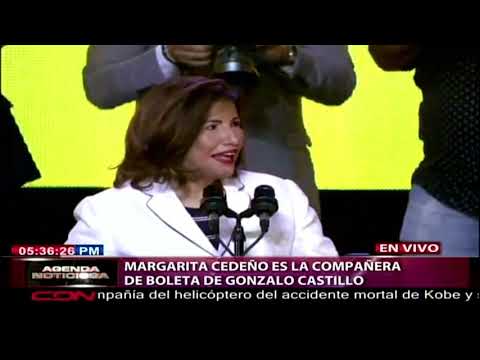 Gonzalo Castillo anuncia a Margarita como su compañera de boleta