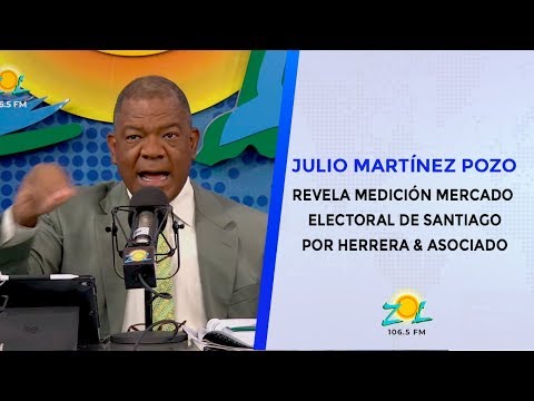Julio Martínez Pozo revela Medición Mercado electoral de Santiago por Herrera & Asociado