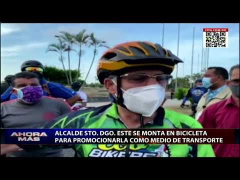 Alcalde Manuel Jiménez promociona uso de la bicicleta como medio de transporte
