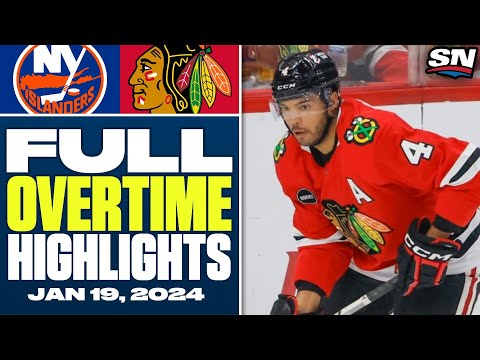 New York Islanders at Chicago Blackhawks | FULL Overtime Highlights - January 19, 2024