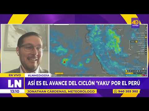 Así es el avance del ciclón Yaku por el Perú