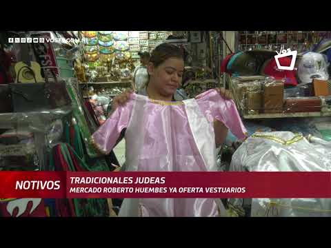 Mercado Roberto Huembes ya oferta vestuarios para las tradicionales Judeas