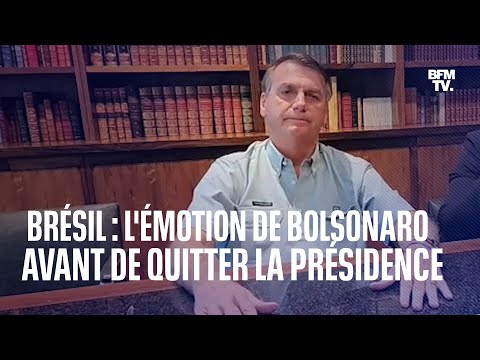 L'émotion de Jaïr Bolsonaro avant de quitter la présidence du Brésil
