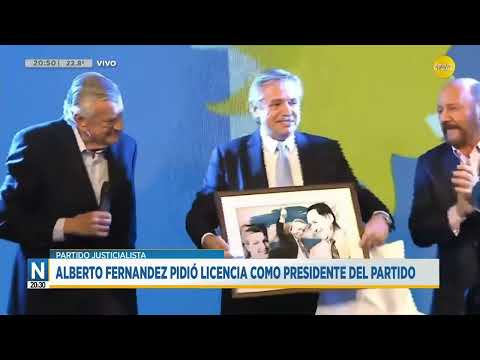Alberto Fernández pidió licencia como presidente del Partido Justicialista ?N20:30? 06-03-24