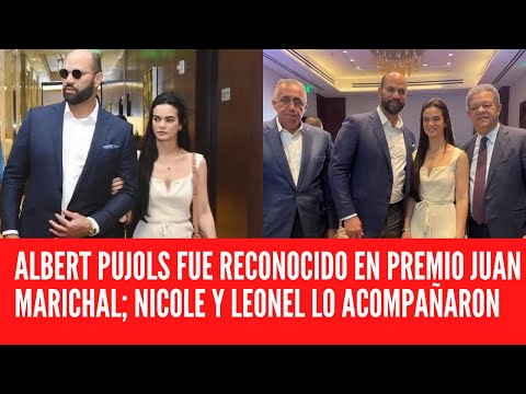 ALBERT PUJOLS FUE RECONOCIDO EN PREMIO JUAN MARICHAL; NICOLE Y LEONEL LO ACOMPAÑARON