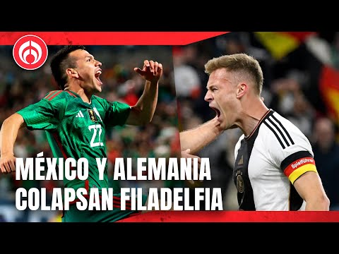 México con su once de gala frente a la selección Alemana