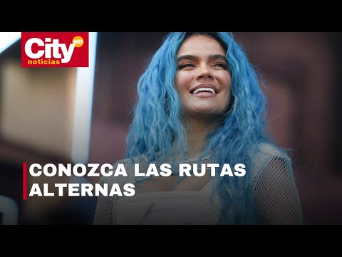 Inician cierres viales por concierto de Karol G en Bogotá | CityTv
