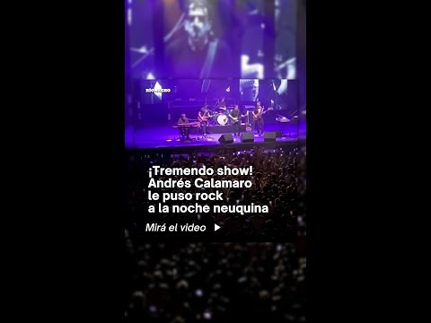 ¡Tremendo show! Andrés Calamaro le puso rock a la noche neuquina: