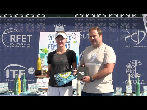 Aliona Falei, campeona del torneo femenino ITF Ciudad de Ceuta