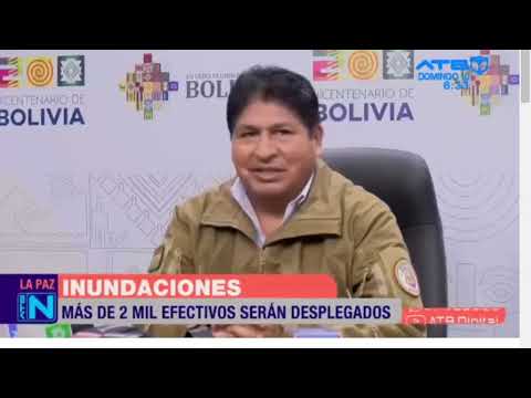 Luis Arce pidió al Alcalde de La Paz que declare zona de desastre
