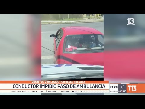 Conductor impidió paso de ambulancia en Concepción