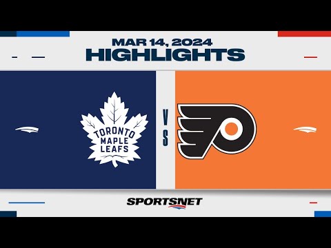 NHL Highlights | Maple Leafs vs. Flyers - March 14, 2024