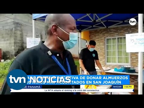 Ciudadano dona almuerzos para los niños más necesitados en San Joaquín