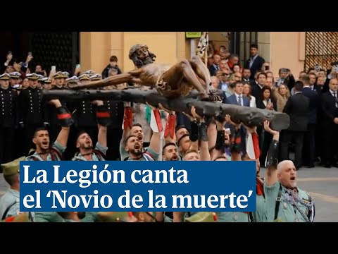 La Legión canta el 'Novio de la muerte' ante la Reina Sofía en Málaga