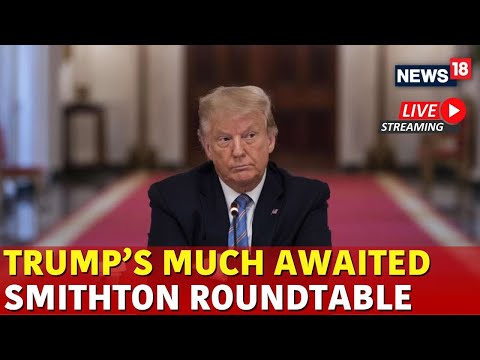 Trump Live | Trump Attends Roundtable In Smithon Live | Trump News Live | US Presidential Elections