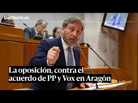 El portavoz de CHA, a Azcón: “¿Cómo puede gobernar con quienes niegan la violencia machista?”