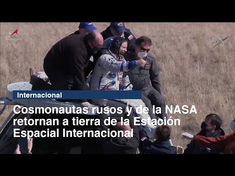 Cosmonautas rusos y de la NASA retornan a tierra de la Estación Espacial Internacional