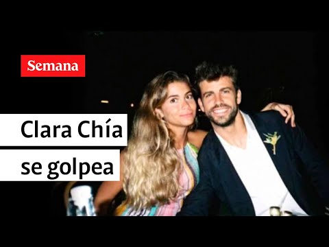Clara Chía se da un golpe mientras huía de la prensa con Gerard Piqué | Semana Videos
