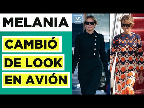 El sorpresivo cambio de look de Melania Trump en el Air Force One