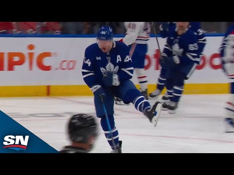 Morgan Rielly Capitalizes On Kniess Hustle For A Maple Leafs Go-Ahead Goal