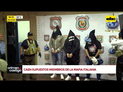 Caen supuestos miembros de la mafia italiana 'Ndrangheta