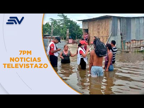 Incesantes lluvias afectan a 100 familias en recinto de Santo Domingo | Televistazo | Ecuavisa