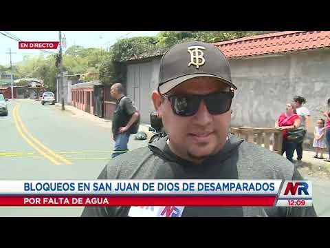 Vecinos de San Juan de Dios de Desamparados realizan bloqueos por la falta de agua