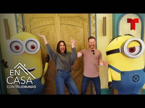 Así fue el romántico paseo de Andrea Meza y Ryan Proctor por Universal Studios