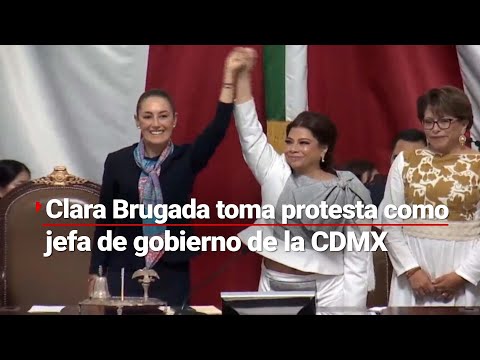 Clara Brugada rindió protesta como nueva jefa de gobierno de la capital mexicana.