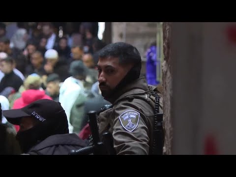Tight security in Jerusalem's Old City as Muslims around the world celebrate Eid-al-Fitr
