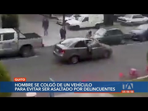 En Quito se viraliza video de un ciudadano siendo víctima de le delincuencia