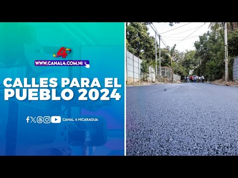 Alcaldía de Managua verifica avances del programa Calles para el Pueblo 2024