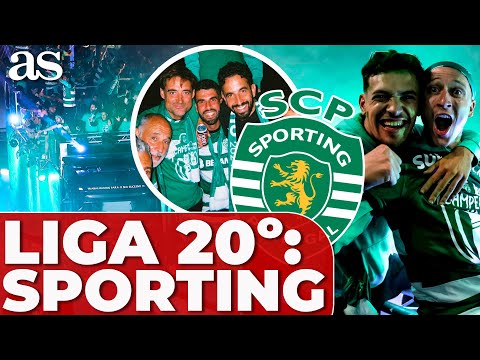 SPORTING celebra su 20º LIGA PORTUGUESA: campeón de PORTUGAL