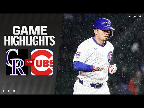 Rockies vs. Cubs Game Highlights (4/3/24) | MLB Highlights