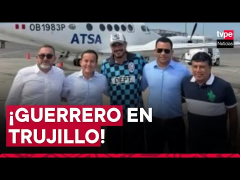 Paolo Guerrero llegó a Trujillo para sumarse a la UCV y fue recibido por seguidores