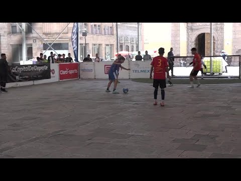 Inaugura Ayuntamiento Capitalino Street soccer, de la calle a la cancha 2023 en plaza de los...