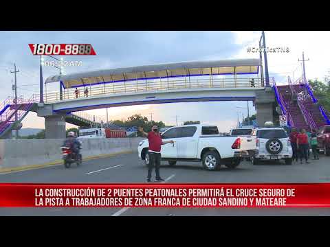Puente peatonal Saratoga y El Doral permitirán una circulación ordenada - Nicaragua