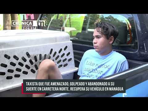 Taxi abandonado en Managua: Investigan si se usó para cometer robos - Nicaragua