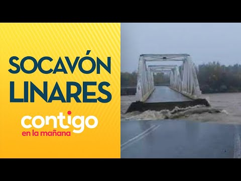 IMPACTANTE IMAGEN: Socavón causó peligro en puente en Linares - Contigo en la Mañana