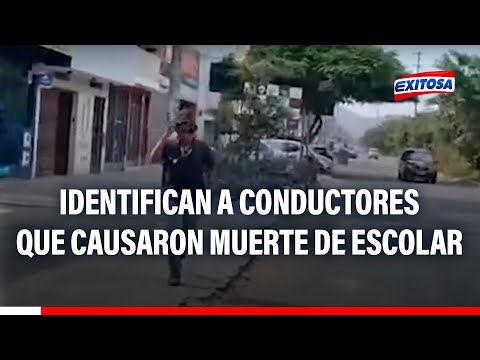 Los Olivos: Policía identificó a conductores que causaron la muerte de un escolar