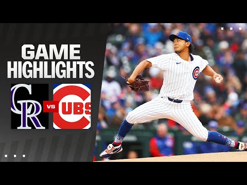 Rockies vs. Cubs Game Highlights (4/1/24) | MLB Highlights