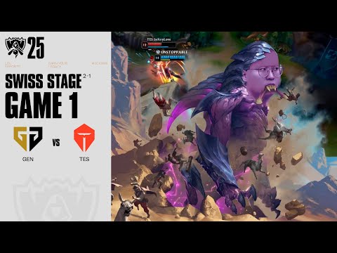 사파제일기인 천하제일기인 고금제일기인 | GEN vs TES 게임 1 하이라이트 | 스위스 Day7 | 2025 월드 챔피언십