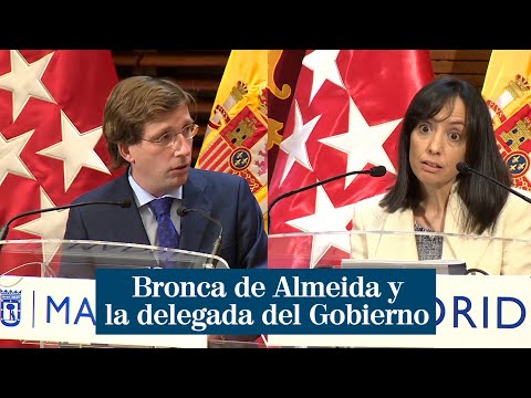 Bronca entre Almeida y la delegada del Gobierno durante la rueda de prensa: Es un cachondeo