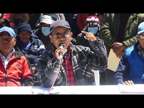 Pobladores de Santa Catarina Ixtahuacán exigen solución al conflicto con Nahualá