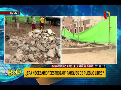 Parques de Pueblo Libre están en abandono por obras inconclusas (2/2)