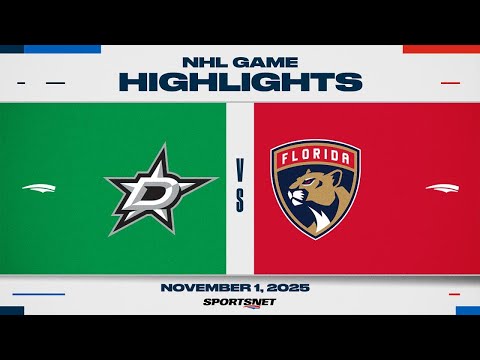 NHL Highlights | Stars vs. Panthers - November 1, 2025