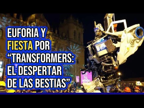 Transformers en Cusco: euforia y fiesta antes del estreno oficial de película