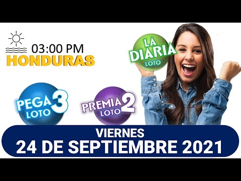 Sorteo 03 PM Loto Honduras, La Diaria, Pega 3, Premia 2, VIERNES 24 de septiembre 2021 |?