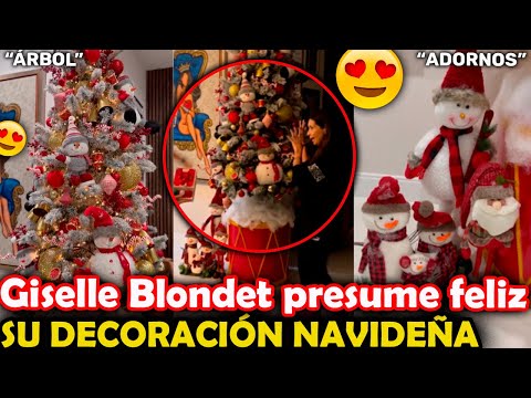 Giselle Blondet PRESUME la INCREÍBLE DECORACIÓN de su CASA por Navidad